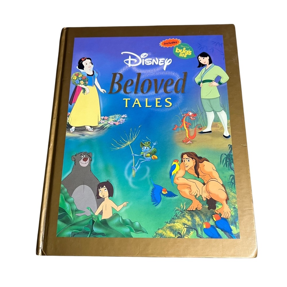 Disney Beloved Tales Hardcover Storybook Collection 2003 Lion King Mulan